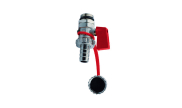 Drain cock ball valve for distribution manifold
