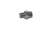 Nickel plated brass union fitting - Conical bearing