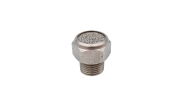 Stainless steel silencer for Namur solenoid pilot valves