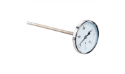 Bi-metal thermometer Ø80 for gas and smoke 0°C/500°C