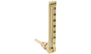 Brass angle thermometer for industry -30°C/50°C