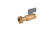 Ball valve with free nut F1/2''-M1/2'' for flat bearing manifold
