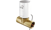 Shut-off valve for hot water air heater