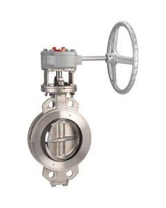 Stainless steel double offset butterfly valve 1114 wafer PN16/25