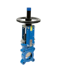Cast iron knife gate valve 176 F304 gate/METAL seat with wheel
