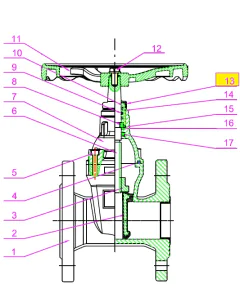 Dust cover for rubber gate valve