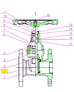NBR gate for gate valve