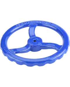 Anticlockwise closing handwheel for gate valves