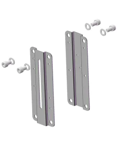 Stainless steel lateral brackets and bolts for knife gate valves