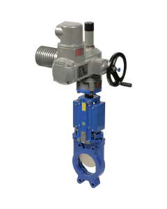 Cast iron knife gate valve 178 + SA multi-turn electric actuator