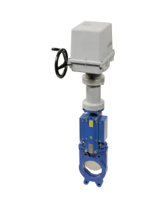 Cast iron knife gate valve 177 + SO2/MO3 multi-turn electric actuator