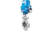 Double offset butterfly valve 1117 + NA-X ATEX electric actuator
