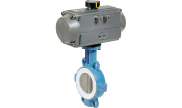 TTV Ductile iron butterfly valve 1145 + RE/RES pneumatic actuator
