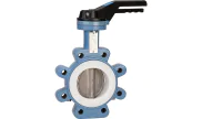 TTV Butterfly valve 1166 Lug CF8M disc/Teflon® + silicone liner seat