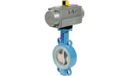 TTV Ductile iron butterfly valve 1183 + RE/RES pneumatic actuator