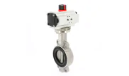 TTV Stainless steel butterfly valve 1184 + ADA/ASR pneumatic actuator