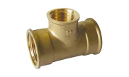 Brass reduced tee female - 130G 1''1/4-3/4''-1''1/4