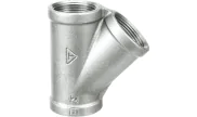 45° equal tee female - Galvanised - 165