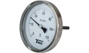 Bi-metallic stainless steel thermometer axial Ø100 L100mm 1686