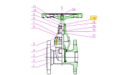 Dust cover for rubber gate valve