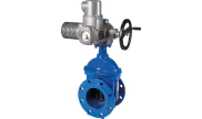 Ductile iron gate valve 181K + SA multi-turn electric actuator