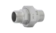 Stainless steel equal union male BSP 2062