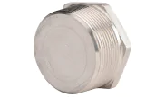Stainless steel plain hexagonal plug male BSP 2077