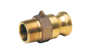 Brass cam-lock male adaptor F 2266