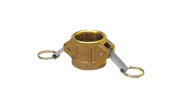 Brass cam-lock cap coupling DC 2267