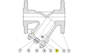 Cap gasket for strainer 235/236