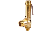 Brass threaded safety valve pipe outlet and lever 0-12bar