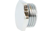Chrome plated brass male cap - 292 GCH