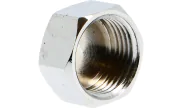 Chrome plated brass female cap - 300 GCH
