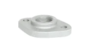 Threaded oval flange with holes - Galvanised - 326