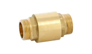 Spring check valve with nylon clack male/male 328