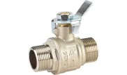 Brass ball valve 502 BSP male/male