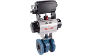 V-port ball valve 540 IIS + ASR pneumatic actuator + YT 3300 positioner