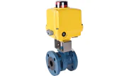 V-port ball valve 540/516 IIS + SA PCU electric actuator