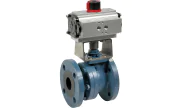 JC VALVES® carbon steel ball valve 540AIT + ADA/ASR pneumatic actuator