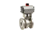 JC valves stainless steel ball valve 540IIS + ADA/ASR pneumatic actuator