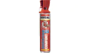 Expanding foam aerosol with swivel nozzle