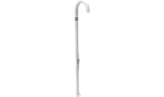 Traditional hot/cold water shower in white gloss