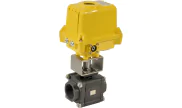 3 piece carbon steel ball valve 702 + SA-X/NA-X electric actuator