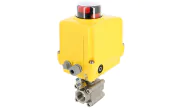 V-port stainless steel ball valve 703XS + SA PCU electric actuator