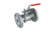 Stainless steel ball valve 711XS 3 piece body RF PN40 ISO pad