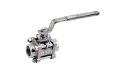 ADLER stainless steel ball valve 713 3-piece body + ISO pad Fire Safe
