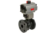 ICP Valves carbon steel ball valve 752 + ADA/ASR pneumatic actuator