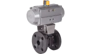 Split body carbon steel ball valve 762 + RE/RES pneumatic actuator