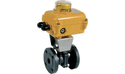 Split-body carbon steel ball valve 762 + SA/NA electric actuator