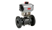 Carbon steel ball valve 765XS + ADA/ASR pneumatic actuator